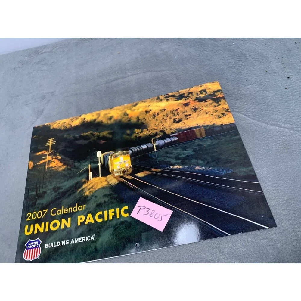 Union Pacific 2007 Train Locomotive Calendar Collectible Vintage Railway Photogr